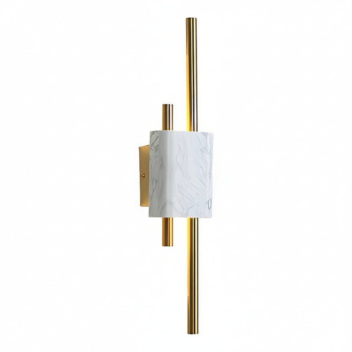 Marble LED Wall Sconce Vertical Strip Gold Finish 50-60cm / 20-24in Postmodern Hallway Light | Kalsten