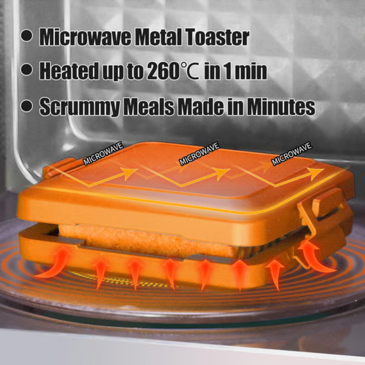 CrunchChef — Give any microwave the crispy grilling feel for irresistible snacks in minutes! | Kalsten