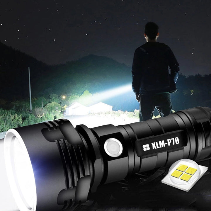 High-Lumen Waterproof LED Flashlight