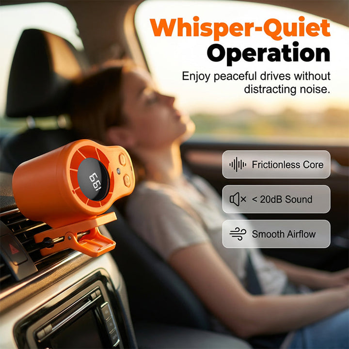 Mini fan with ventilation clip for car and desk | Kalsten