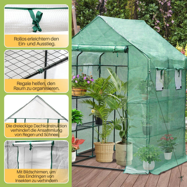 Greenhouse Film Greenhouse with Shelves | Kalsten