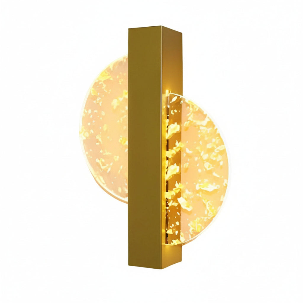 LED Wall Sconce Light – Modern Nordic Geometric Acrylic Bedside (25x20cm / 9.8x7.9in) | Kalsten