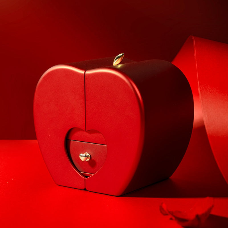 Kalsten | Rose Apple Jewelry Box™ | With Eternal Rose Necklace.