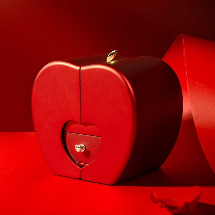 Kalsten | Rose Apple Jewelry Box™ | With Eternal Rose Necklace.