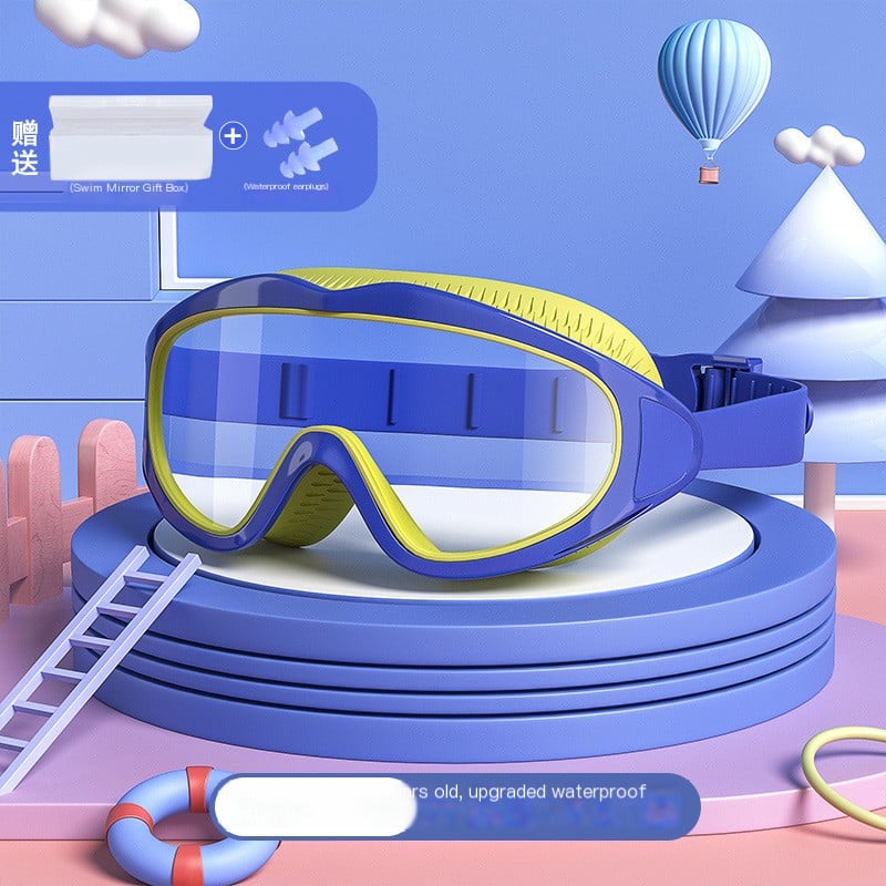 BowLift | HD children's large frame waterproof and anti-fog swimming goggles