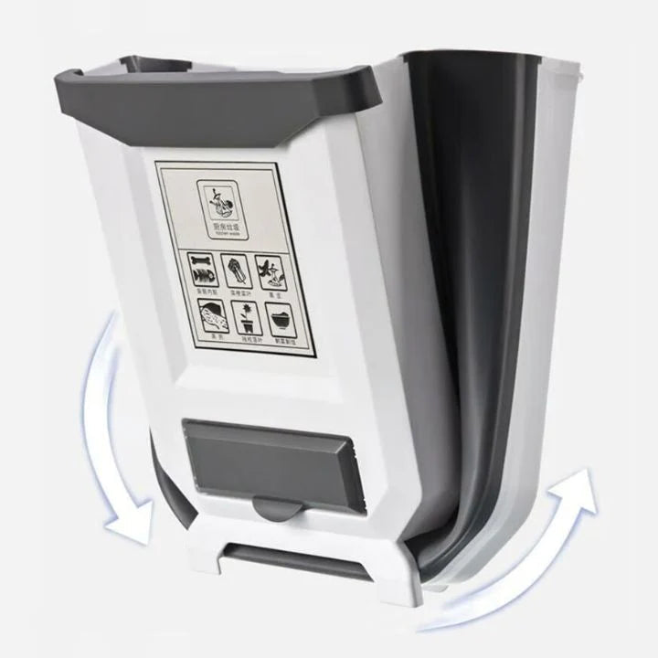 Foldable kitchen trash can for countertop | Kalsten