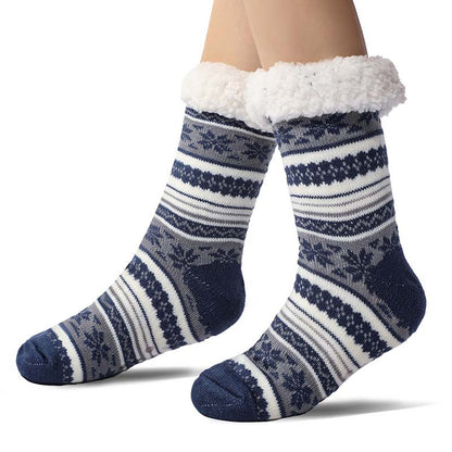 Skanto | Snowflake Ultra-Thick Cashmere Slipper House Socks