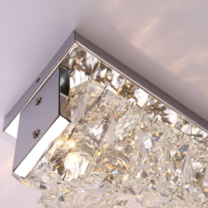 Modern Crystal Pillar LED Wall Sconce – Luxury 3-Color Dimmable Wall Light (Gold/Silver) | Kalsten