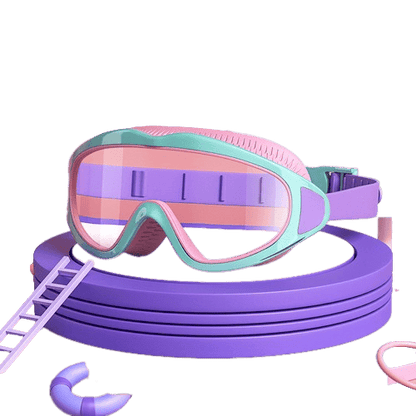BowLift | HD children's large frame waterproof and anti-fog swimming goggles