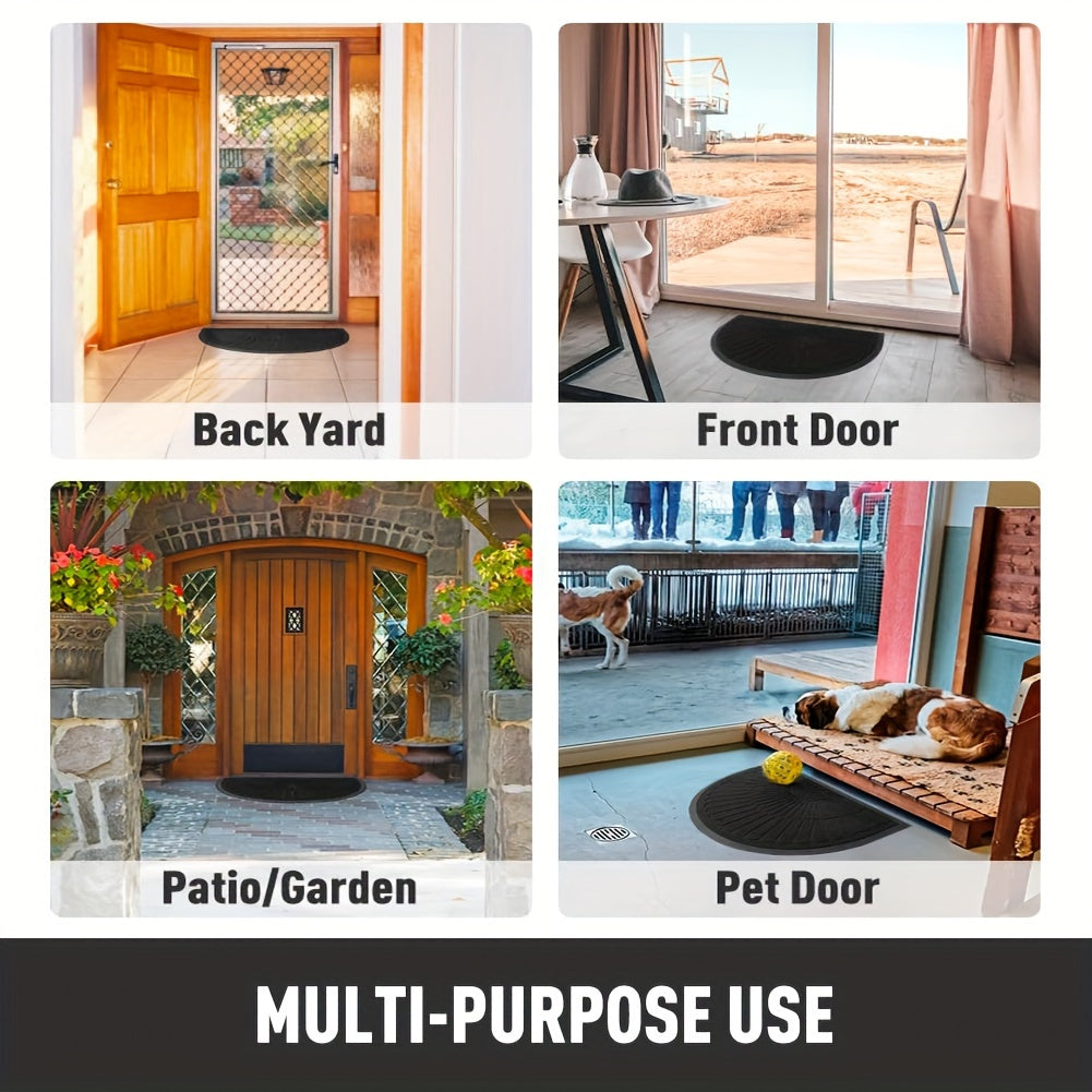 Semicircular Rubber Doormat – Durable and Non-Slip for Indoors and Outdoors | Karnz