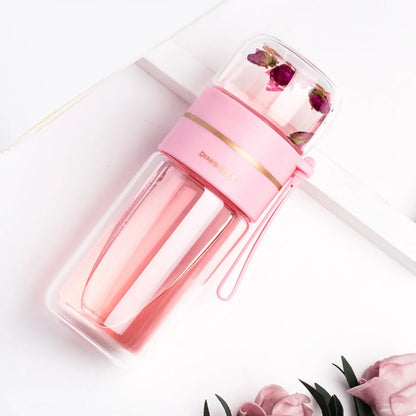 Skanto | Double-Walled Glass Bottle with Tea Filter and Infuser