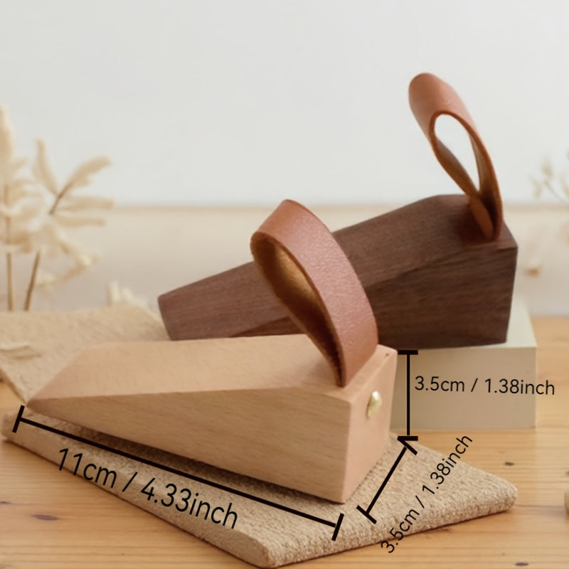 NordGrip Wooden Doorstopper – Scandinavian Design with Non-Slip Base | Kalsten