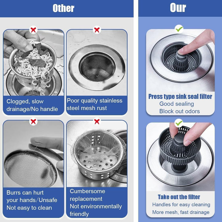 Kalsten | New Upgraded Sink Bounce Core Drain Strainer