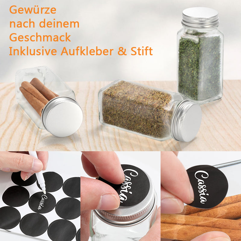 Flip Top Spice Bottle Spice Container 12 Pieces | Kalsten