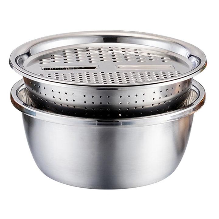 Vegetable cutter set with grater, sieve, and mixing bowl | Kalsten