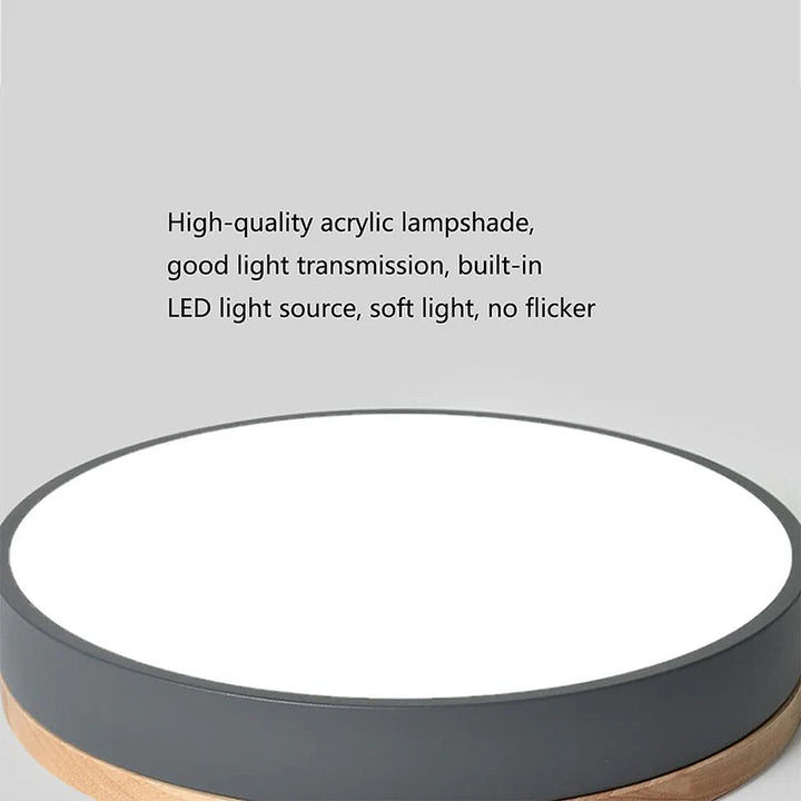 Wood LED Recessed Ceiling Light Kalsten
