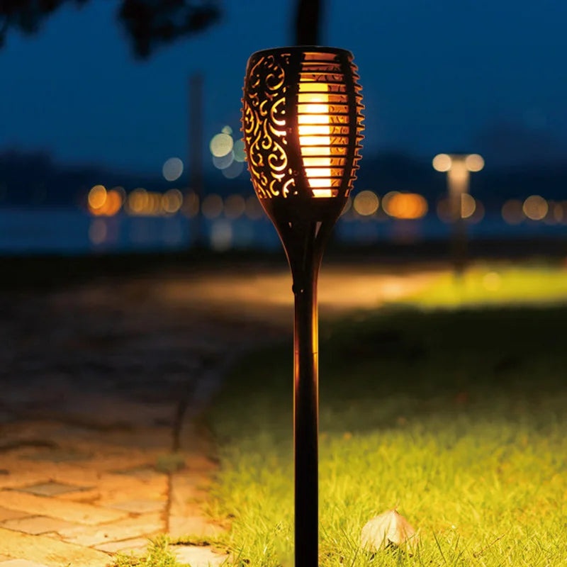 Solar Flame Effect Garden Torch Light Kalsten
