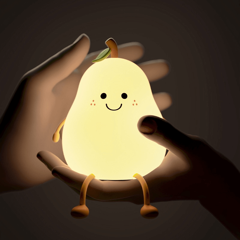Cute peach-colored lamp with lighting | Kalsten