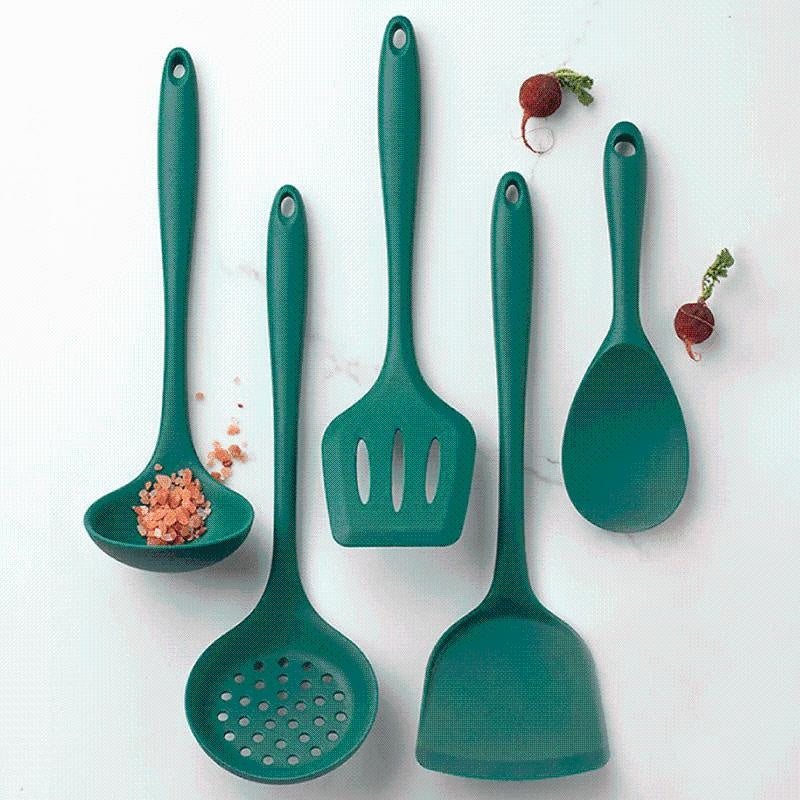 Green Silicone Utensil Set | Kalsten