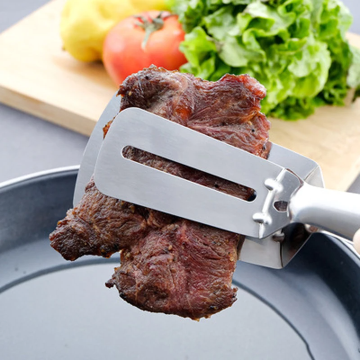 Kalsten | Stainless Steel Double-Sided Cooking Spatula Clamp Tool