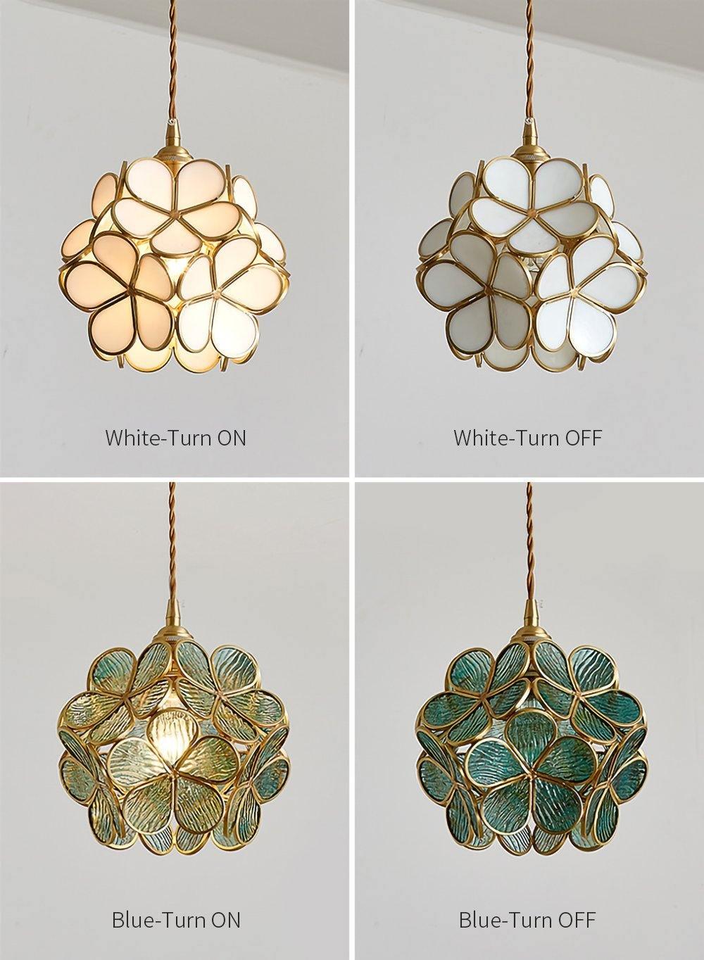 Glass Petal Droplight Pendant Light | Kalsten