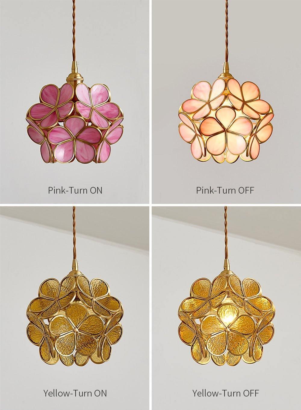 Glass Petal Droplight Pendant Light | Kalsten