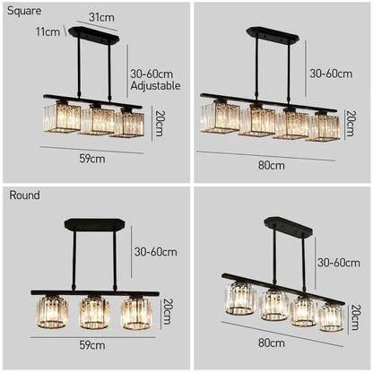 Nordic Multi-Head Dining Room Chandelier