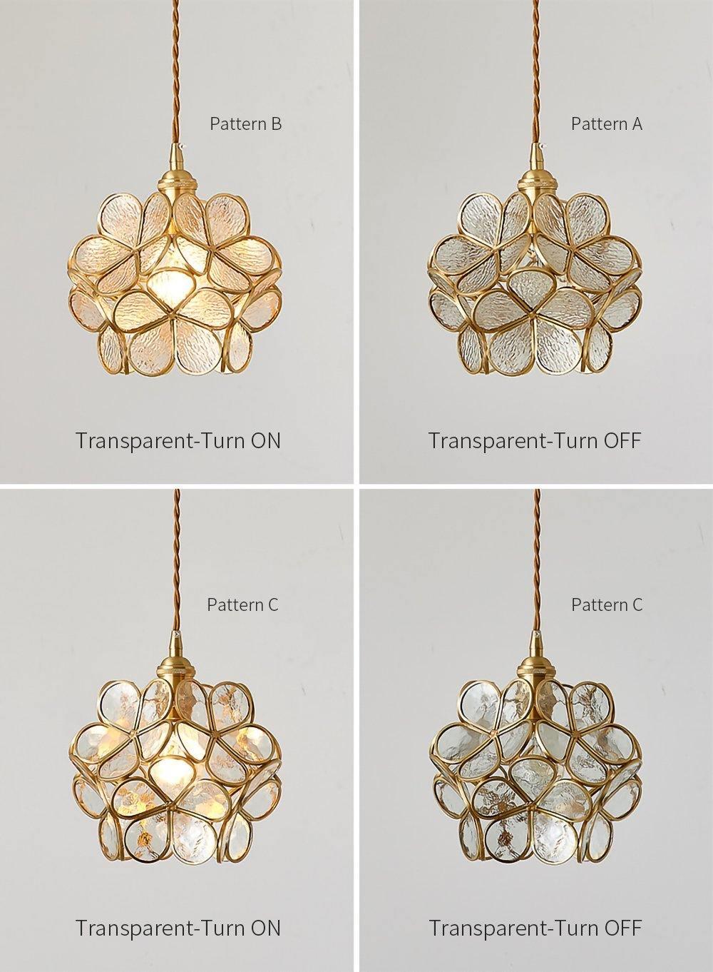 Glass Petal Droplight Pendant Light | Kalsten