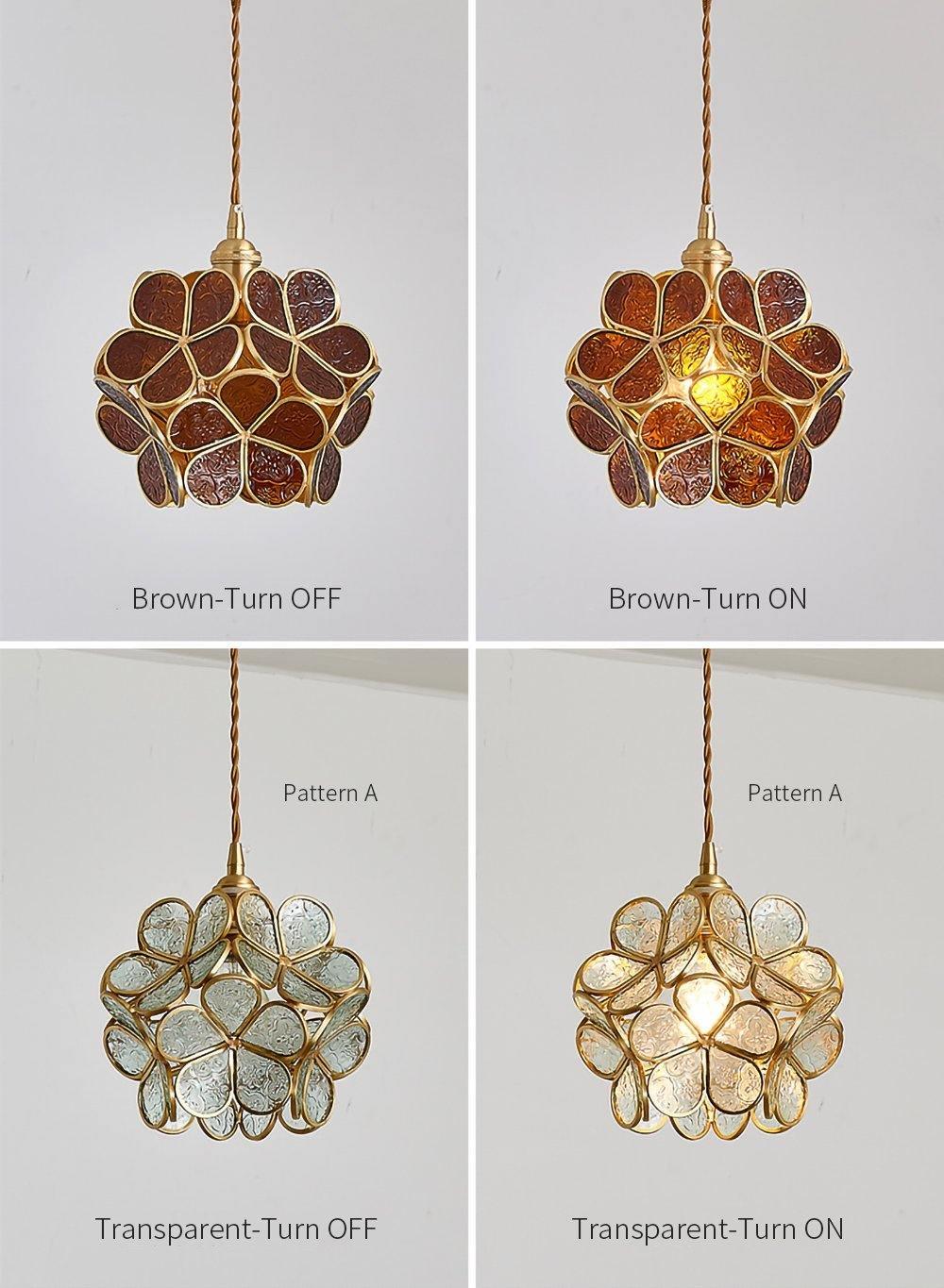 Glass Petal Droplight Pendant Light | Kalsten