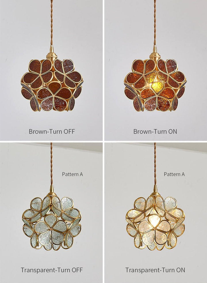 Glass Petal Droplight Pendant Light | Kalsten