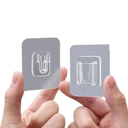 BowLift | 10 Pair Transparent Wall Hooks – Strongly Adhesive & Versatile