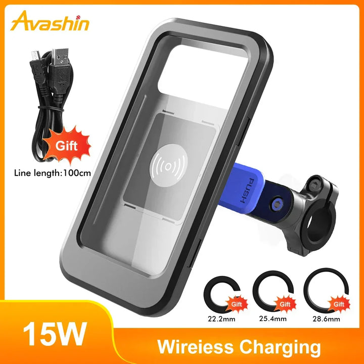 Kalsten | 15W Power Bank Waterproof Bike Handlebar Phone Mount