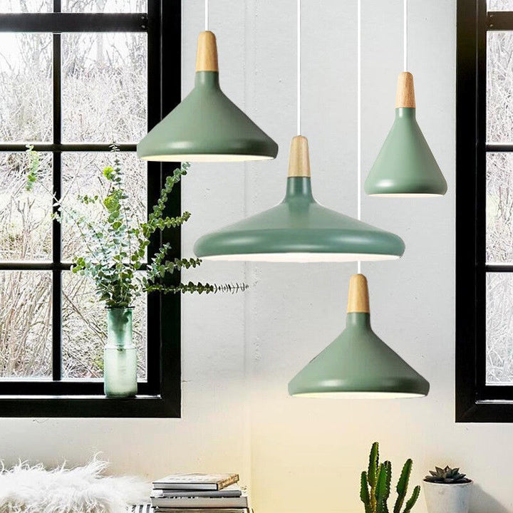Contemporary Conical Colorful Metal Pendant Lamp | Kalsten