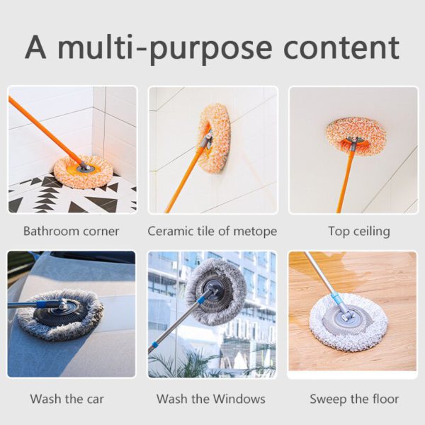 FlexiRein 360° Rotatable Microfiber Cleaning Mop | Kalsten