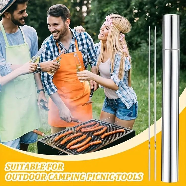 Kalsten | Stainless Steel BBQ Tools Grill Skewers 10 Pieces