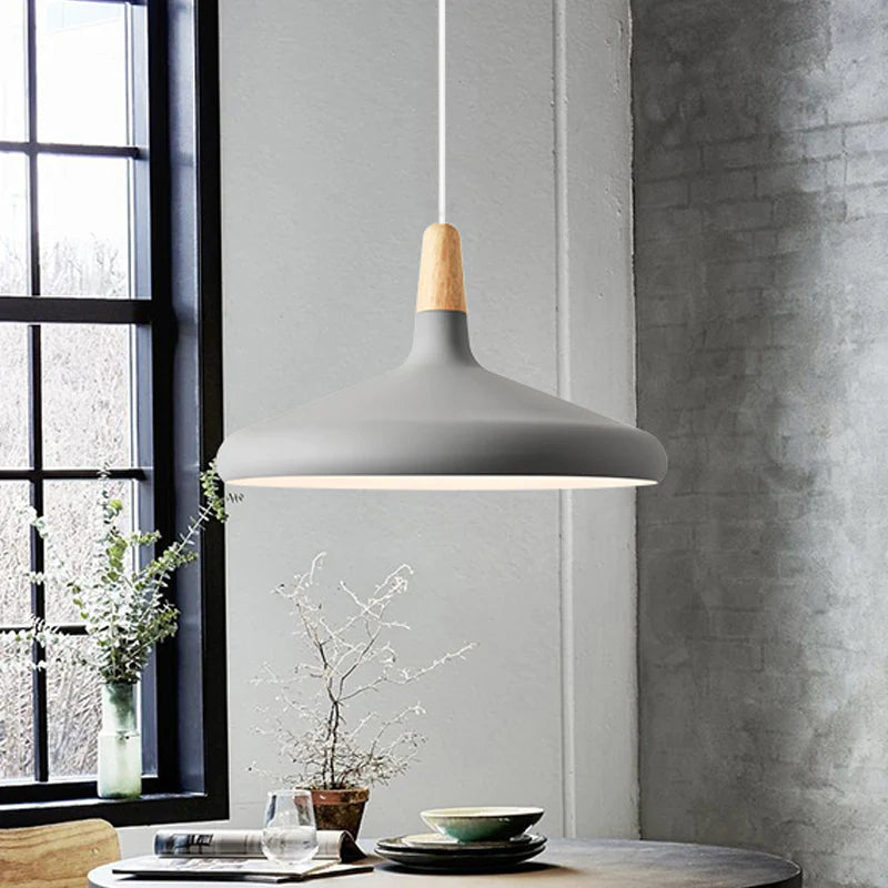 Contemporary Conical Colorful Metal Pendant Lamp | Kalsten