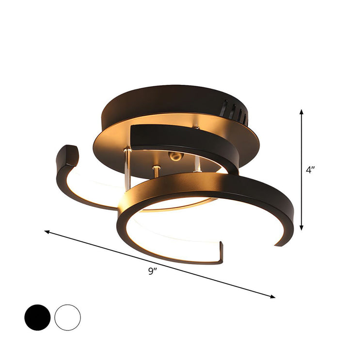 Black Metal LED Pendant Lamp Kalsten