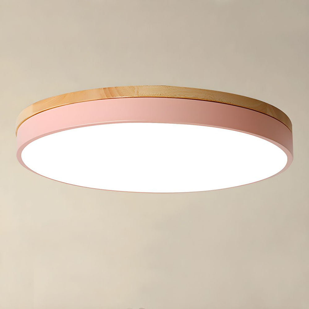 Wood LED Recessed Ceiling Light Kalsten