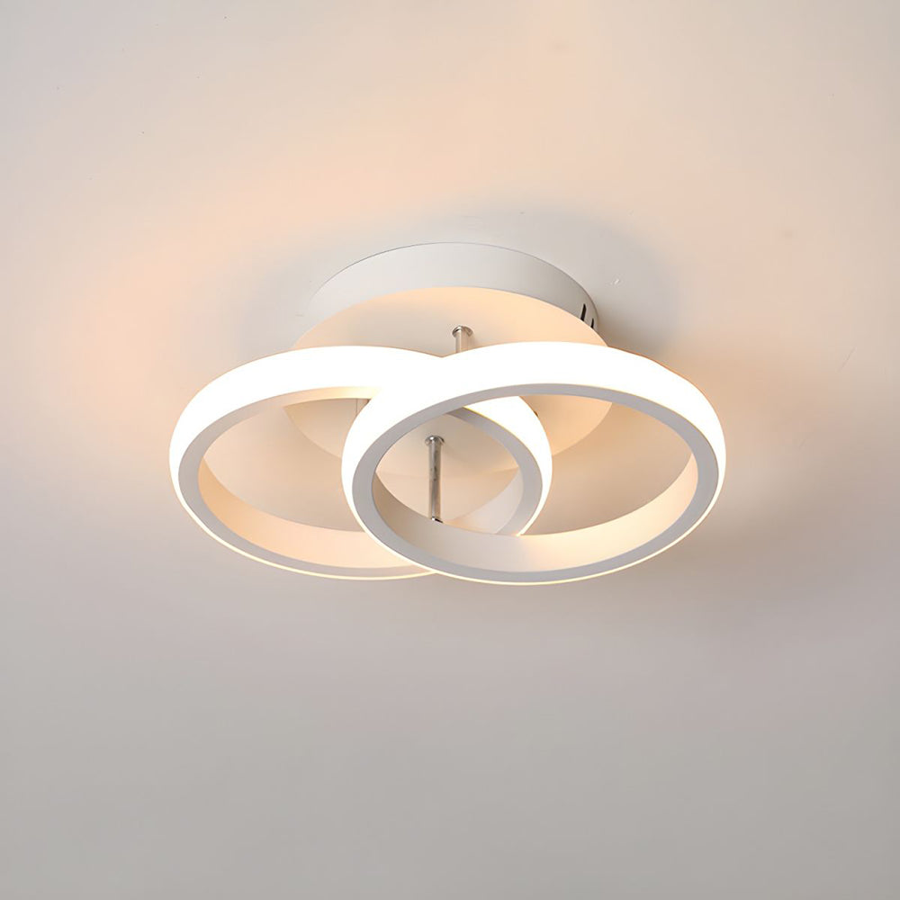 Kalsten | Ceiling Light with LED Black Metal Frame