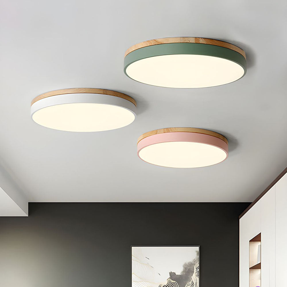 Wood LED Recessed Ceiling Light Kalsten