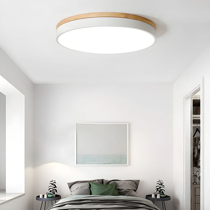 Wood LED Recessed Ceiling Light Kalsten