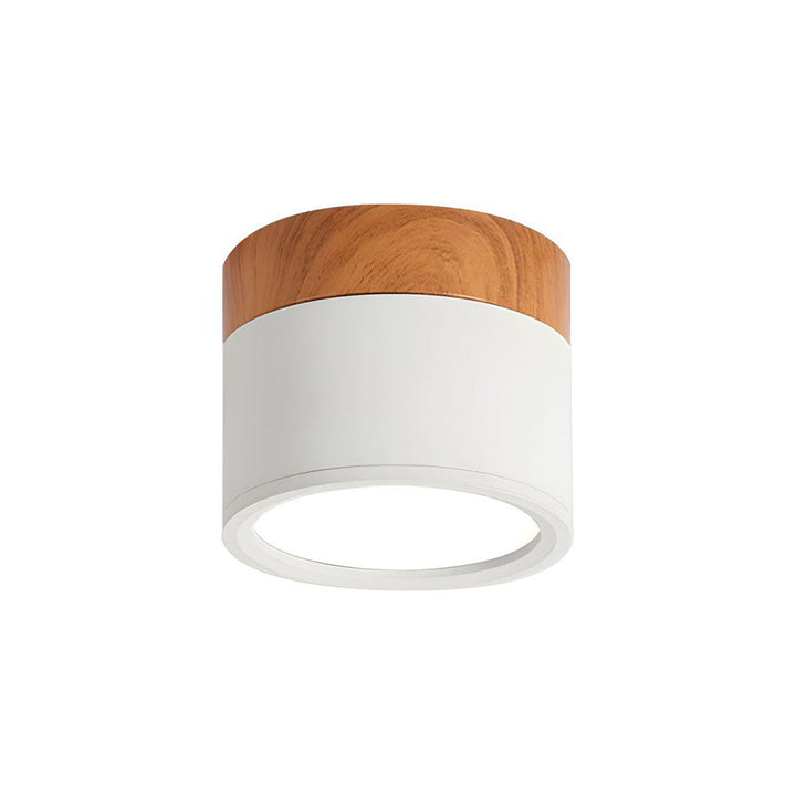 Pink Wood Flush Mount Ceiling Lamp Kalsten