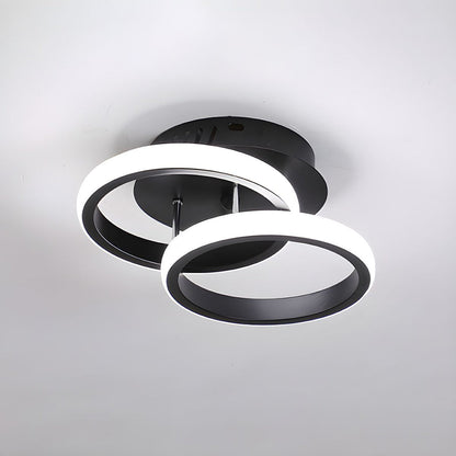 BowLift | Ceiling Light with LED Black Metal Frame
