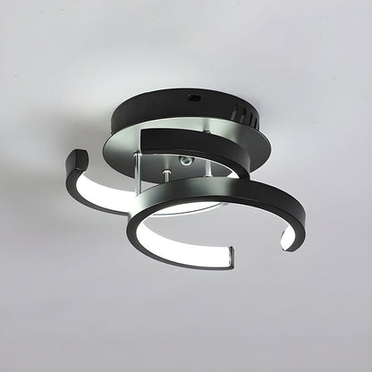 Skanto | LED Ceiling Lamp with Black Metal Frame