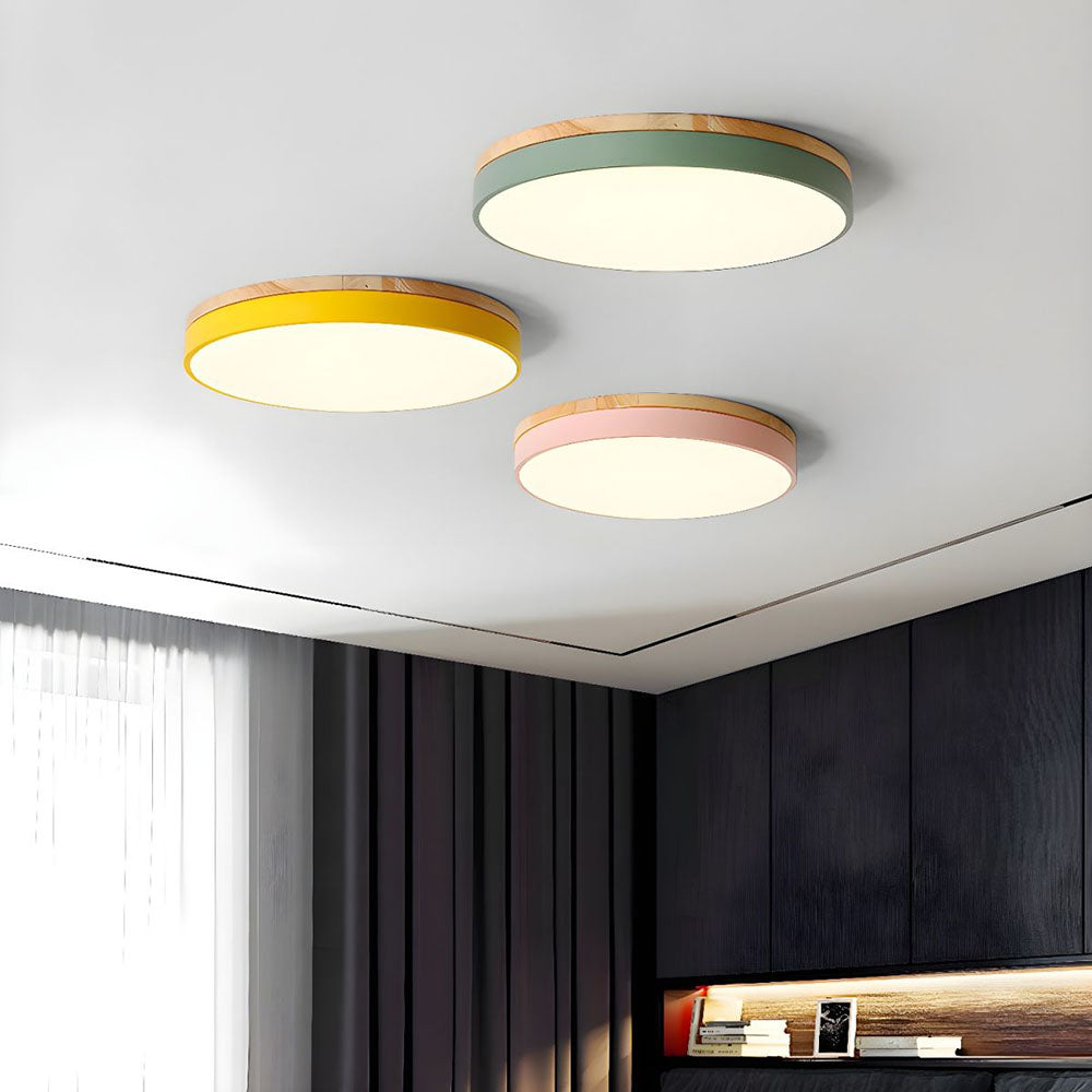 Wood LED Recessed Ceiling Light Kalsten