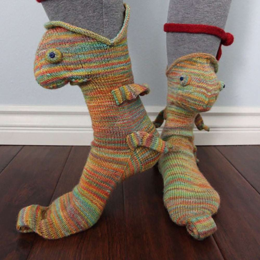 Knitted Crocodile Socks | Kalsten