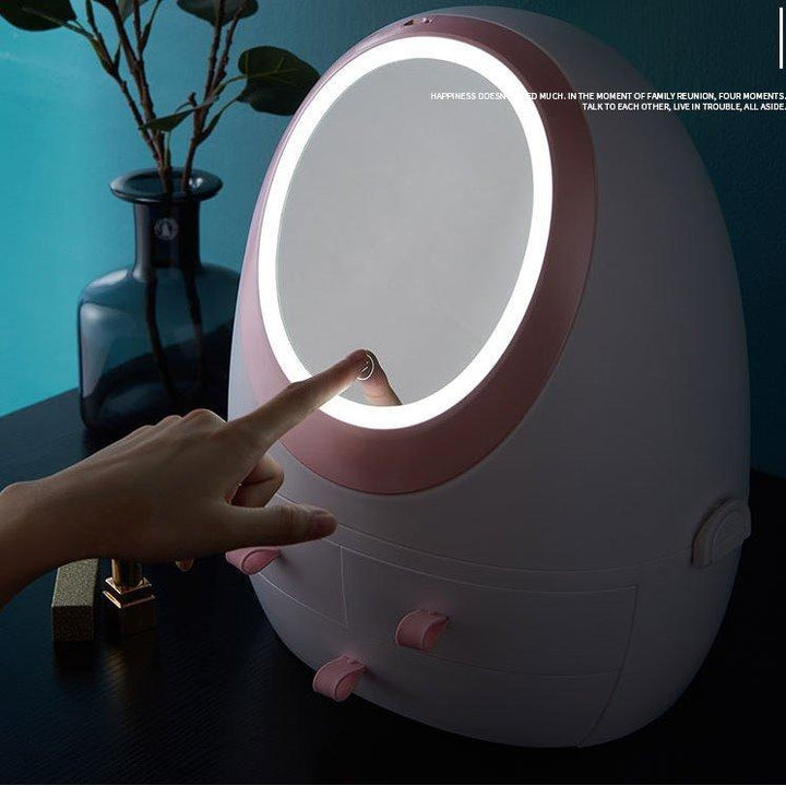 LED Mirror Cosmetic Storage Box | Kalsten