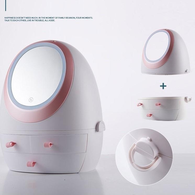 LED Mirror Cosmetic Storage Box | Kalsten