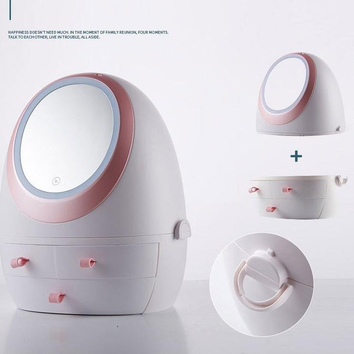 LED Mirror Cosmetic Storage Box | Kalsten