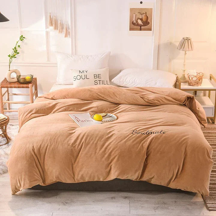 SilkCloud Duvet Cover - Cozy Fleece Duvet Cover for Unmatched Sleeping Experience Kalsten